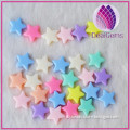 Hot sale acrylic loose beads star designed spacer beads 15mm colorful.